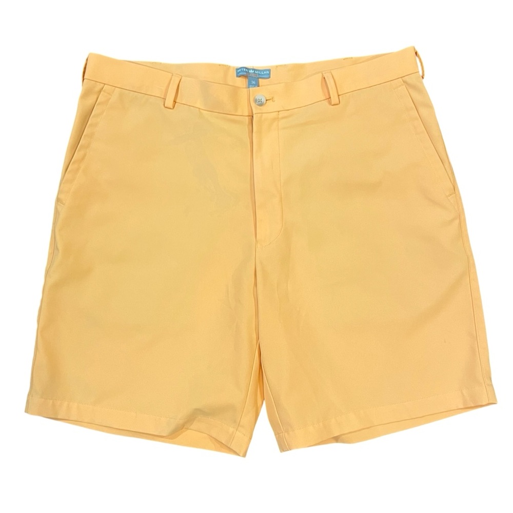 Peter Millar Wicking Salem Performance Shorts Orange Size 36